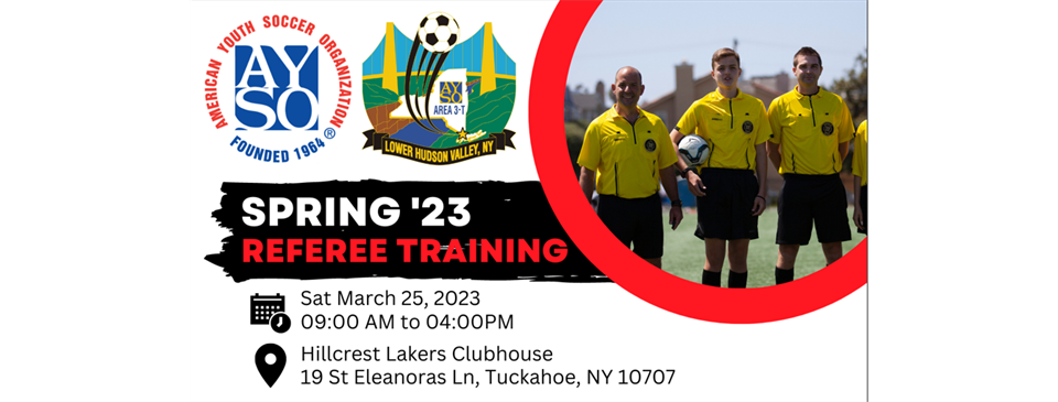 Volunteer/Referee - Click Image For More Info